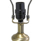 All The Rages Lalia Home 25" Gray Classic Fluted Ceramic & Metal Table Lamp With White Fabric Shade