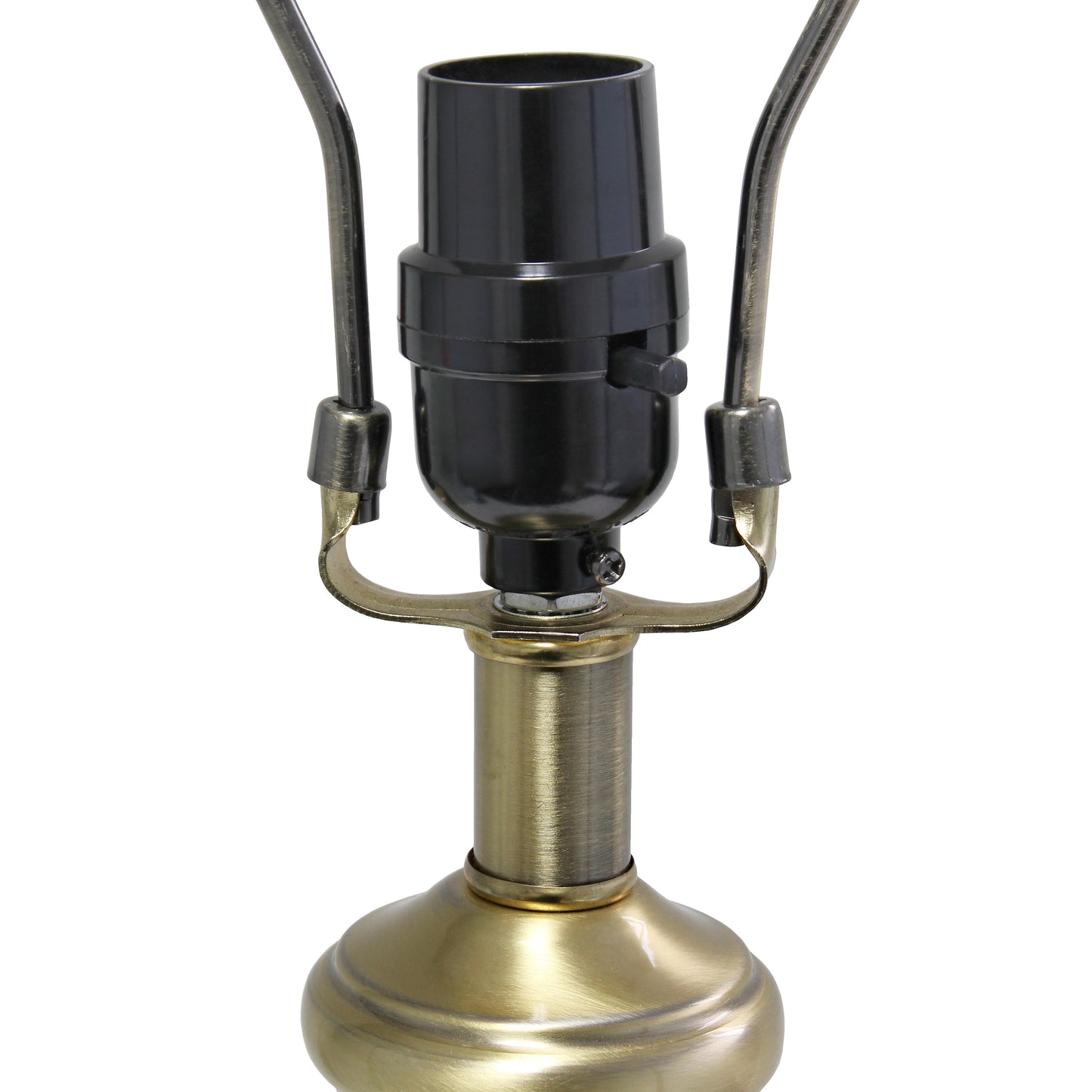 All The Rages Lalia Home 25" Gray Classic Fluted Ceramic & Metal Table Lamp With White Fabric Shade