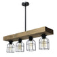All The Rages Lalia Home 32" Restored Wood 4-Light Farmhouse Beam Pendant Light