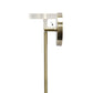 All The Rages Lalia Home 6" Antique Brass Minimal Industrial Farmhouse Adjustable Pendant Light With Clear Cylinder Glass Shade