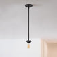 All The Rages Lalia Home 6" Restoration Bronze Minimal Industrial Farmhouse Adjustable Pendant Light With Clear Cylinder Glass Shade