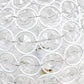All The Rages Lalia Home 8" White Elipse Contemporary Metal Crystal Round Sphere Glamorous Orb Table Lamp