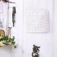 All The Rages Lalia Home 8" White Modern Crystal & Metal Wall Sconce