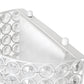 All The Rages Lalia Home 8" White Modern Crystal & Metal Wall Sconce