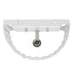 All The Rages Lalia Home 8" White Modern Crystal & Metal Wall Sconce