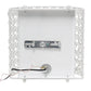All The Rages Lalia Home 8" White Modern Crystal & Metal Wall Sconce