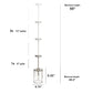 All The Rages Lalia Home 9" Brushed Nickel Farmhouse Adjustable Hanging Cylindrical Clear Glass Pendant With Metal Accents