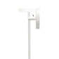 All The Rages Lalia Home 9" White Farmhouse Adjustable Hanging Cylindrical Clear Glass Pendant With Metal Accents