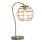 All The Rages Lalia Home Antique Brass Arched Metal Cage Table Lamp