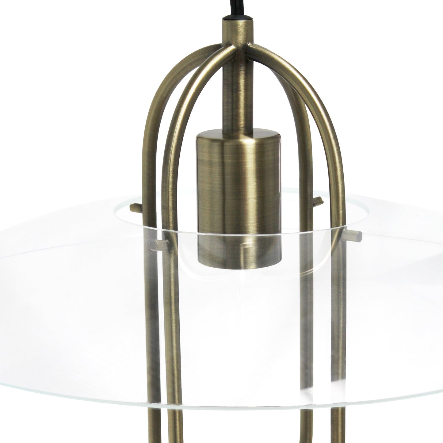 All The Rages Lalia Home Antique Brass Elongated Metal Pendant Light