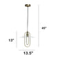 All The Rages Lalia Home Antique Brass Elongated Metal Pendant Light