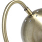 All The Rages Lalia Home Antique Brass Mid Century Curved Table Lamp With Dome Shade