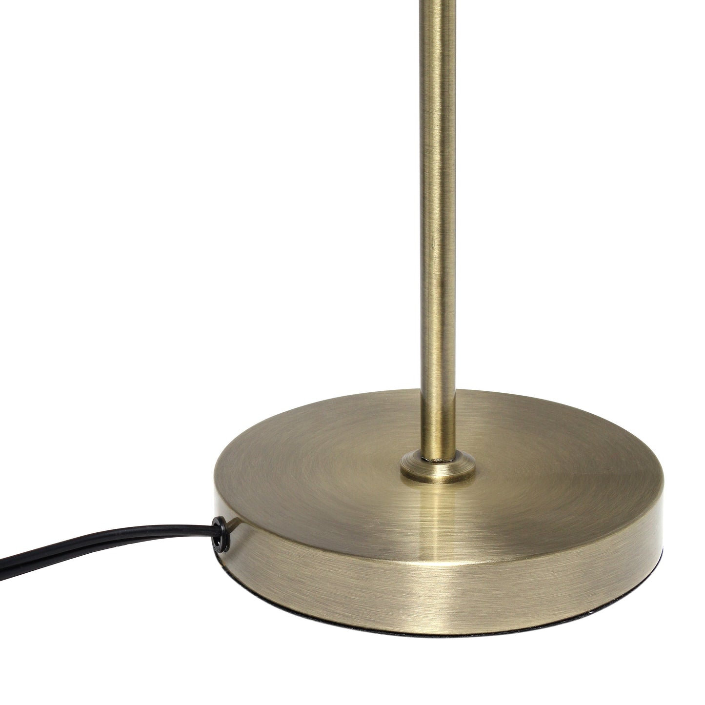 All The Rages Lalia Home Antique Brass Mid Century Curved Table Lamp With Dome Shade