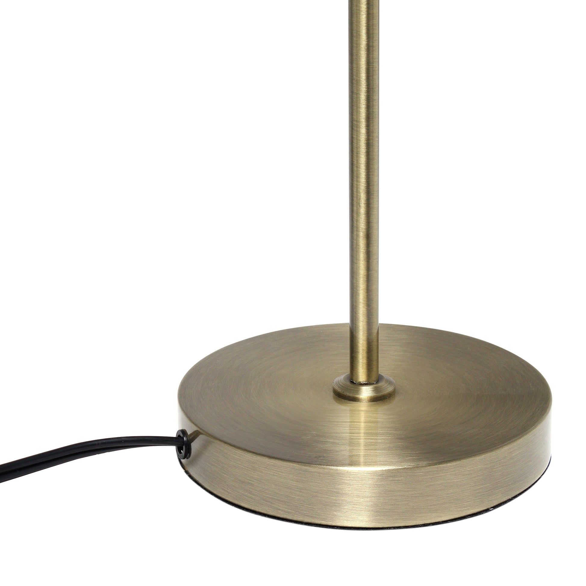 All The Rages Lalia Home Antique Brass Mid Century Curved Table Lamp With Dome Shade