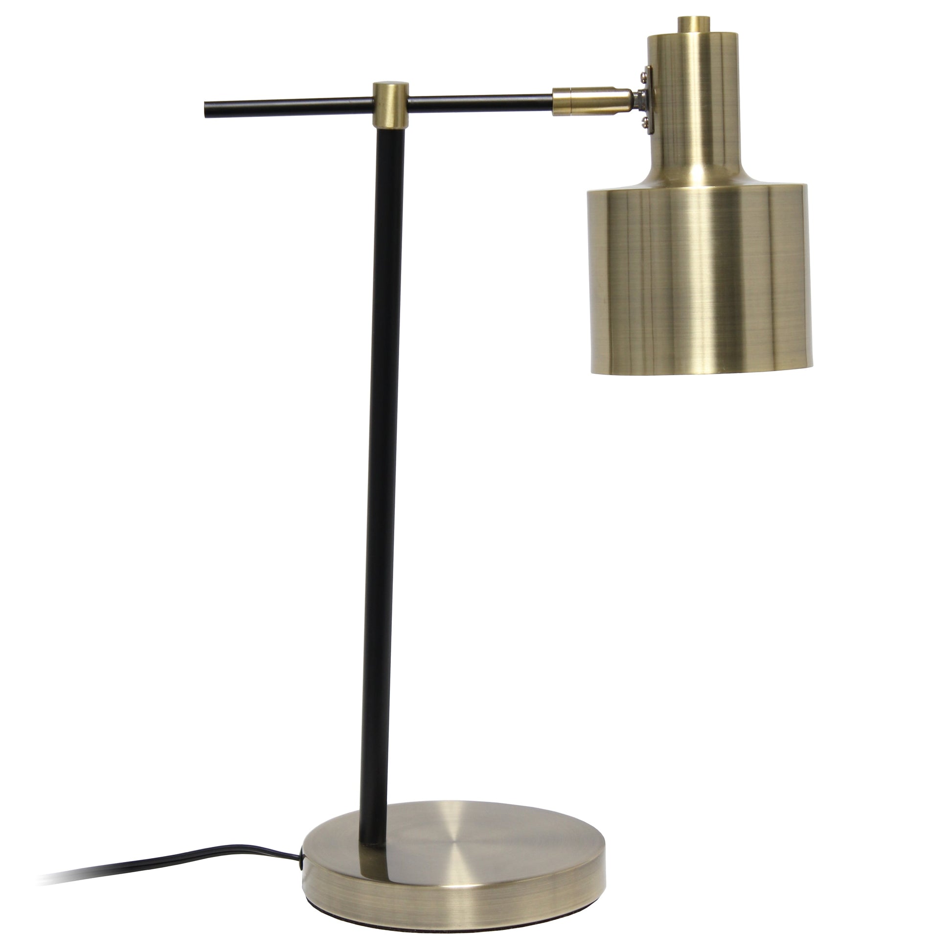 All The Rages Lalia Home Antique Brass Mid Century Modern Metal Table Lamp