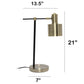 All The Rages Lalia Home Antique Brass Mid Century Modern Metal Table Lamp