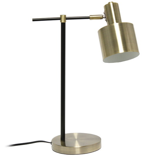 All The Rages Lalia Home Antique Brass Mid Century Modern Metal Table Lamp