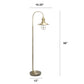 All The Rages Lalia Home Antique Brass Modern Farmhouse Floor Lamp