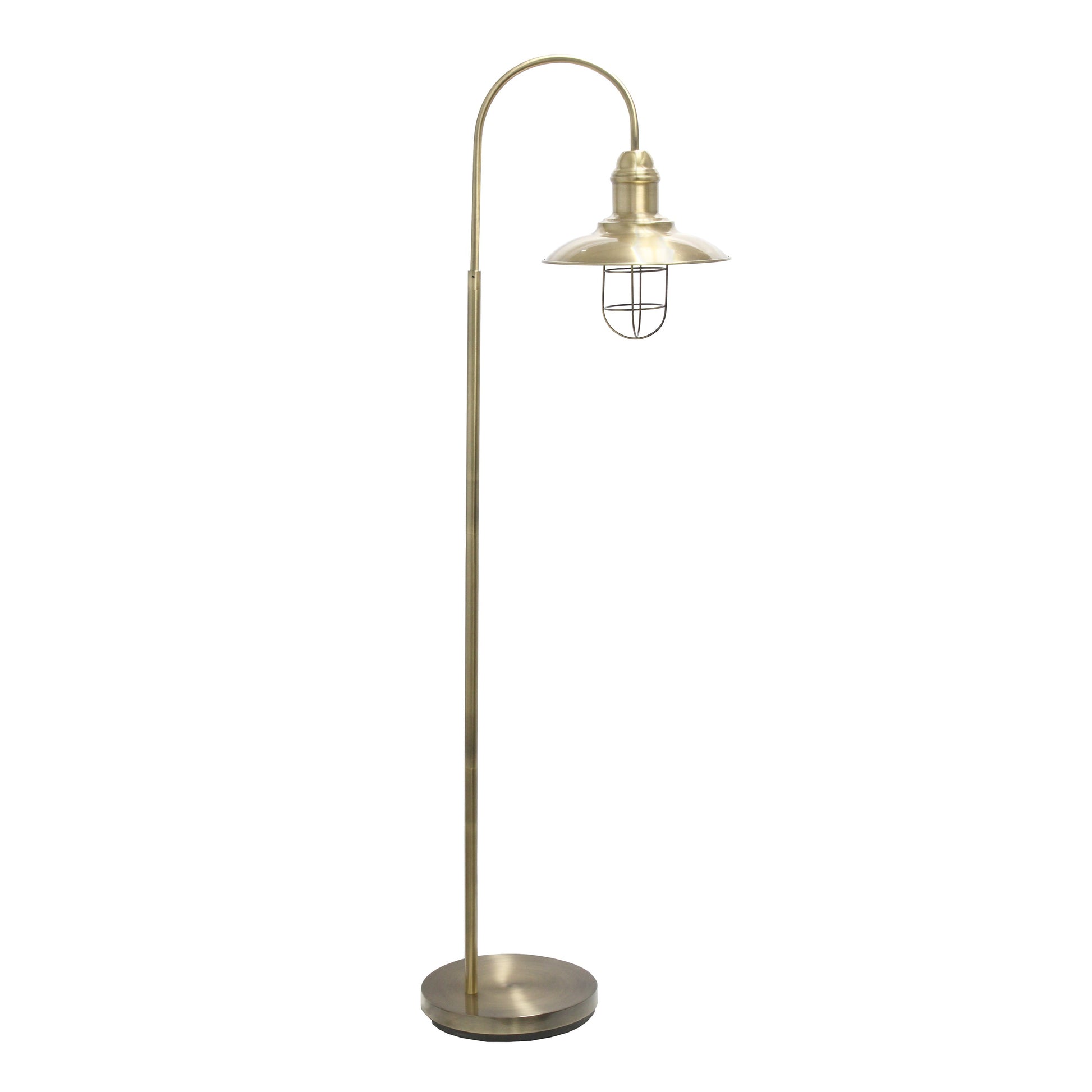 All The Rages Lalia Home Antique Brass Modern Farmhouse Floor Lamp