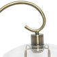 All The Rages Lalia Home Antique Brass Modern Metal Scroll Table Lamp