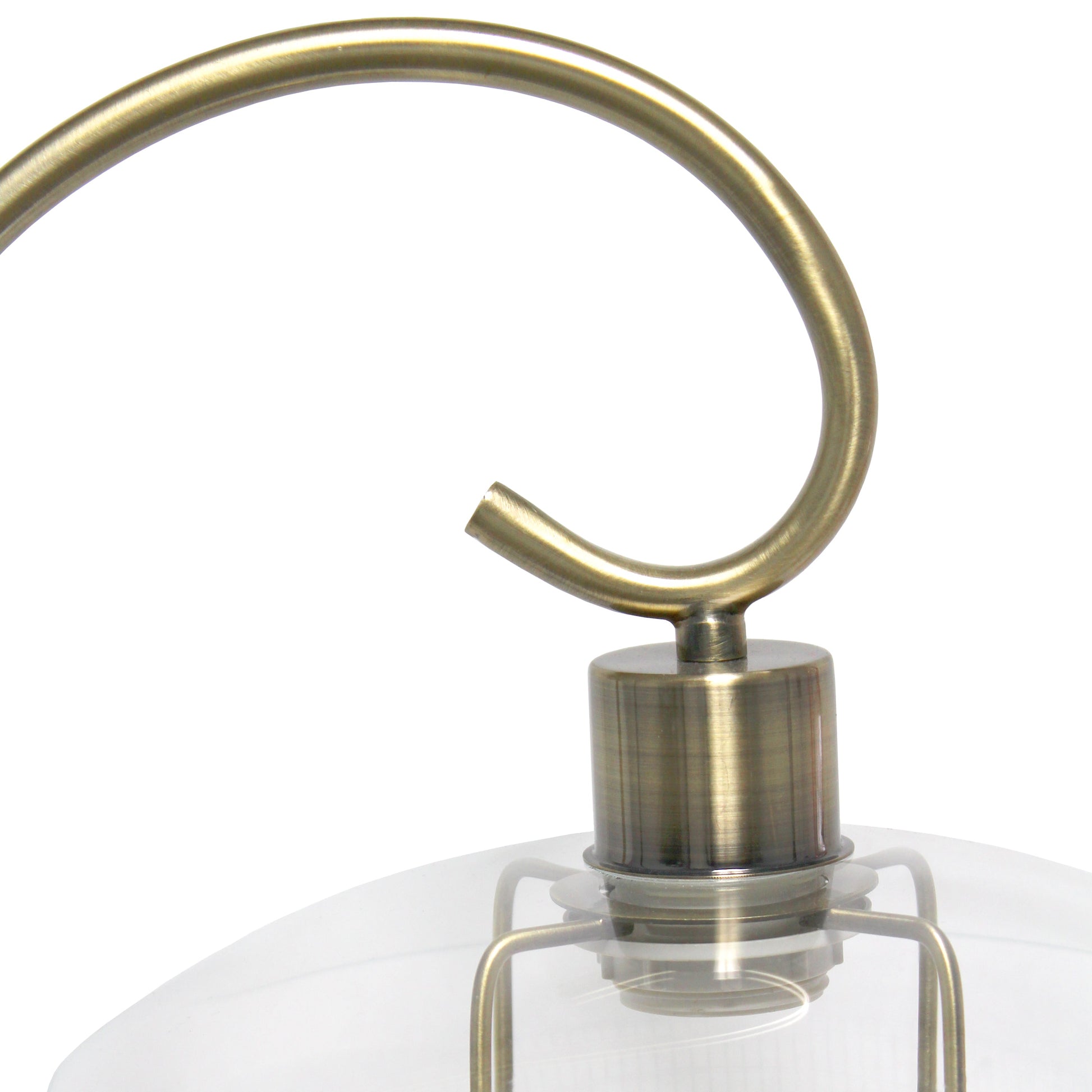 All The Rages Lalia Home Antique Brass Modern Metal Scroll Table Lamp