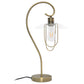 All The Rages Lalia Home Antique Brass Modern Metal Scroll Table Lamp