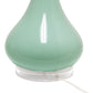 All The Rages Lalia Home Aqua Droplet Table Lamp With Fabric Shade
