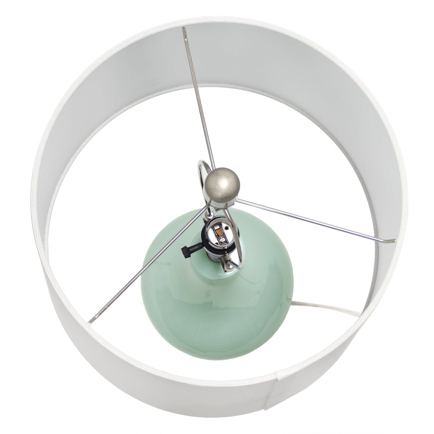 All The Rages Lalia Home Aqua Droplet Table Lamp With Fabric Shade