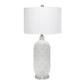 All The Rages Lalia Home Argyle Classic White Table Lamp With Fabric Shade