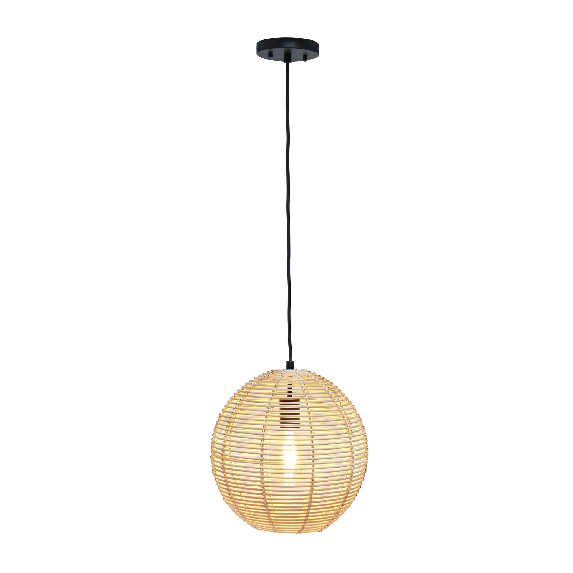 All The Rages Lalia Home Ball Shaped Rattan Pendant