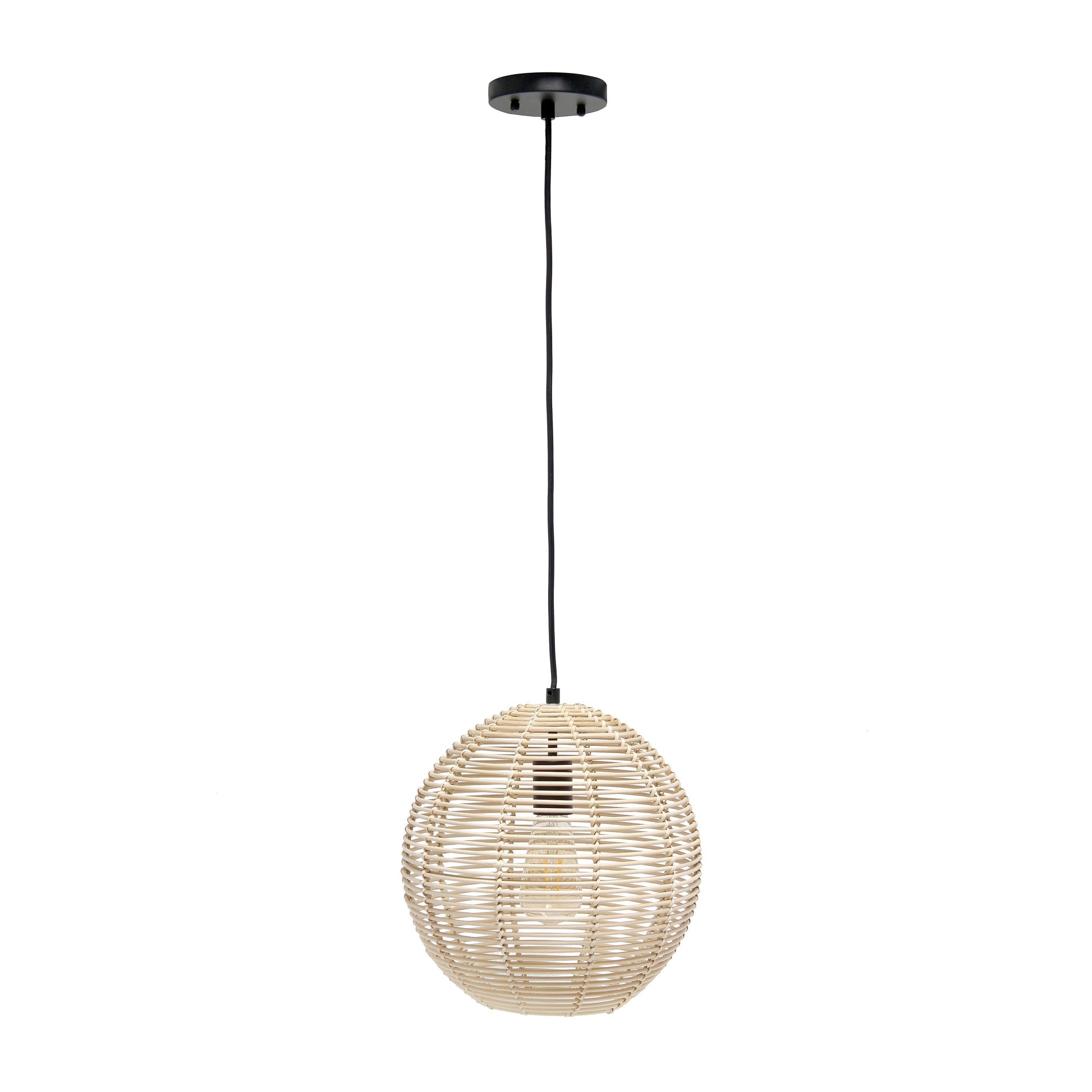 All The Rages Lalia Home Ball Shaped Rattan Pendant