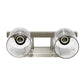 All The Rages Lalia Home Barnlit Brushed Nickel & Gray 2-Light Vanity Light With Clear Glass Shades