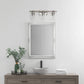 All The Rages Lalia Home Barnlit Brushed Nickel & Gray 3-Light Vanity Light With Clear Glass Shades