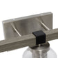 All The Rages Lalia Home Barnlit Brushed Nickel & Gray 3-Light Vanity Light With Clear Glass Shades