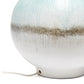 All The Rages Lalia Home Bayside Horizon Table Lamp In Aqua, Brown & White