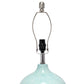 All The Rages Lalia Home Bayside Horizon Table Lamp In Aqua, Brown & White