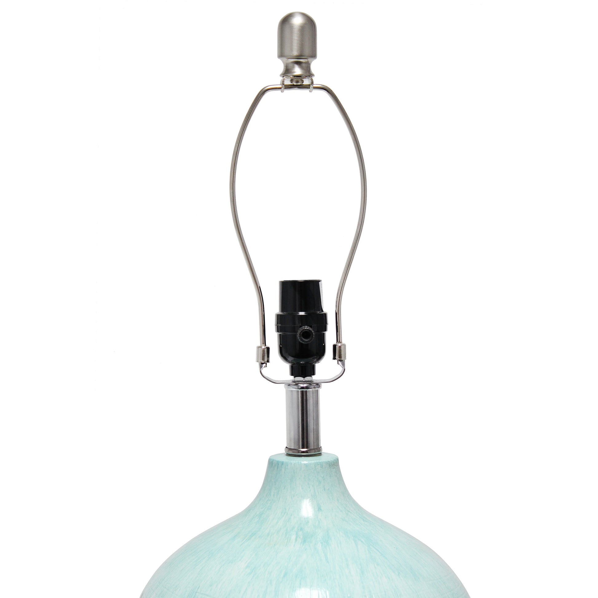 All The Rages Lalia Home Bayside Horizon Table Lamp In Aqua, Brown & White