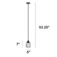All The Rages Lalia Home Black 7" Ironhouse Industrial Decorative Metal Caged Mini Pendant Light