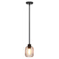 All The Rages Lalia Home Black 7" Ironhouse Industrial Decorative Metal Caged Mini Pendant Light