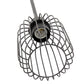 All The Rages Lalia Home Black 7" Ironhouse Industrial Decorative Metal Caged Mini Pendant Light