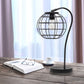 All The Rages Lalia Home Black Arched Metal Cage Table Lamp
