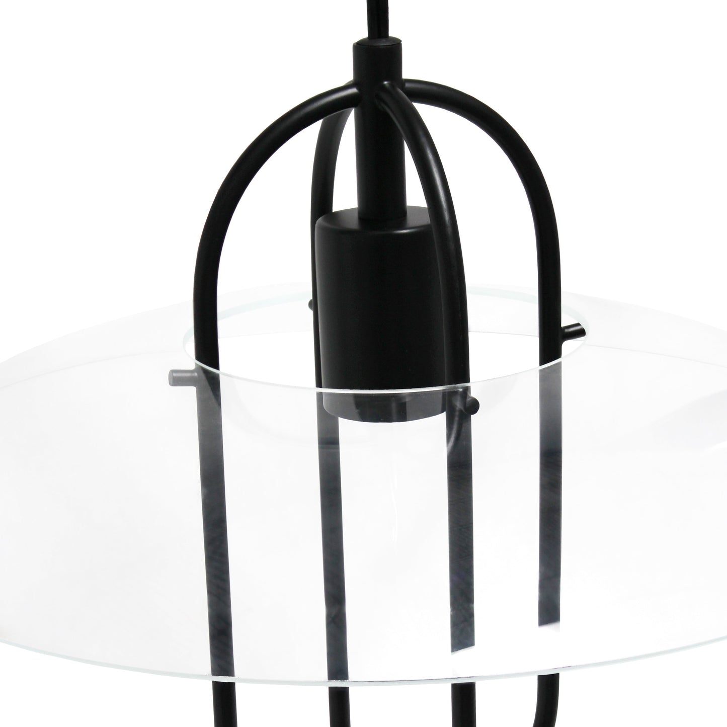 All The Rages Lalia Home Black Elongated Metal Pendant Light