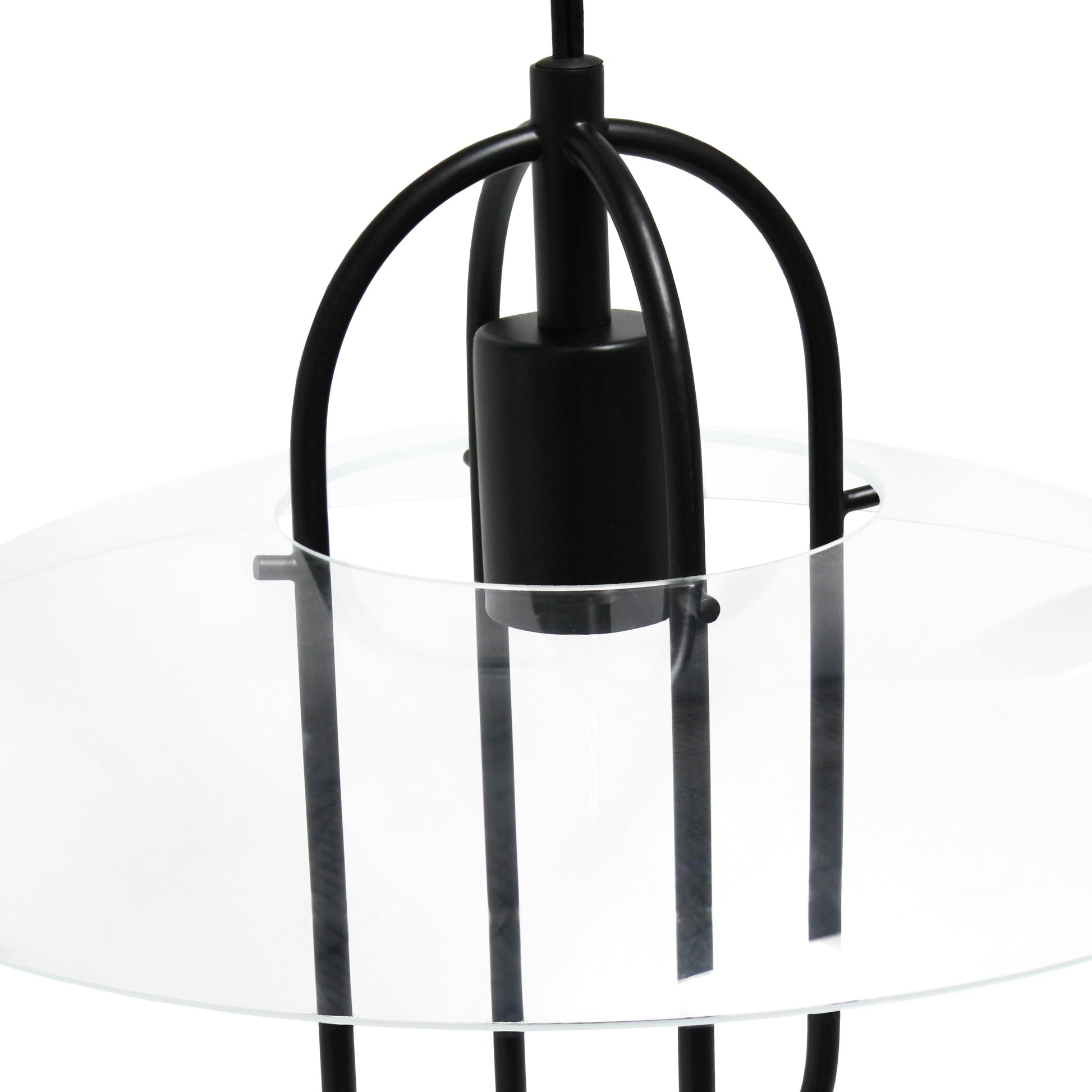All The Rages Lalia Home Black Elongated Metal Pendant Light