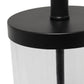All The Rages Lalia Home Black Entrapped Glass Table Lamp With White Fabric Shade