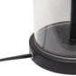 All The Rages Lalia Home Black Entrapped Glass Table Lamp With White Fabric Shade