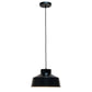 All The Rages Lalia Home Black Industrial Barn Pendant