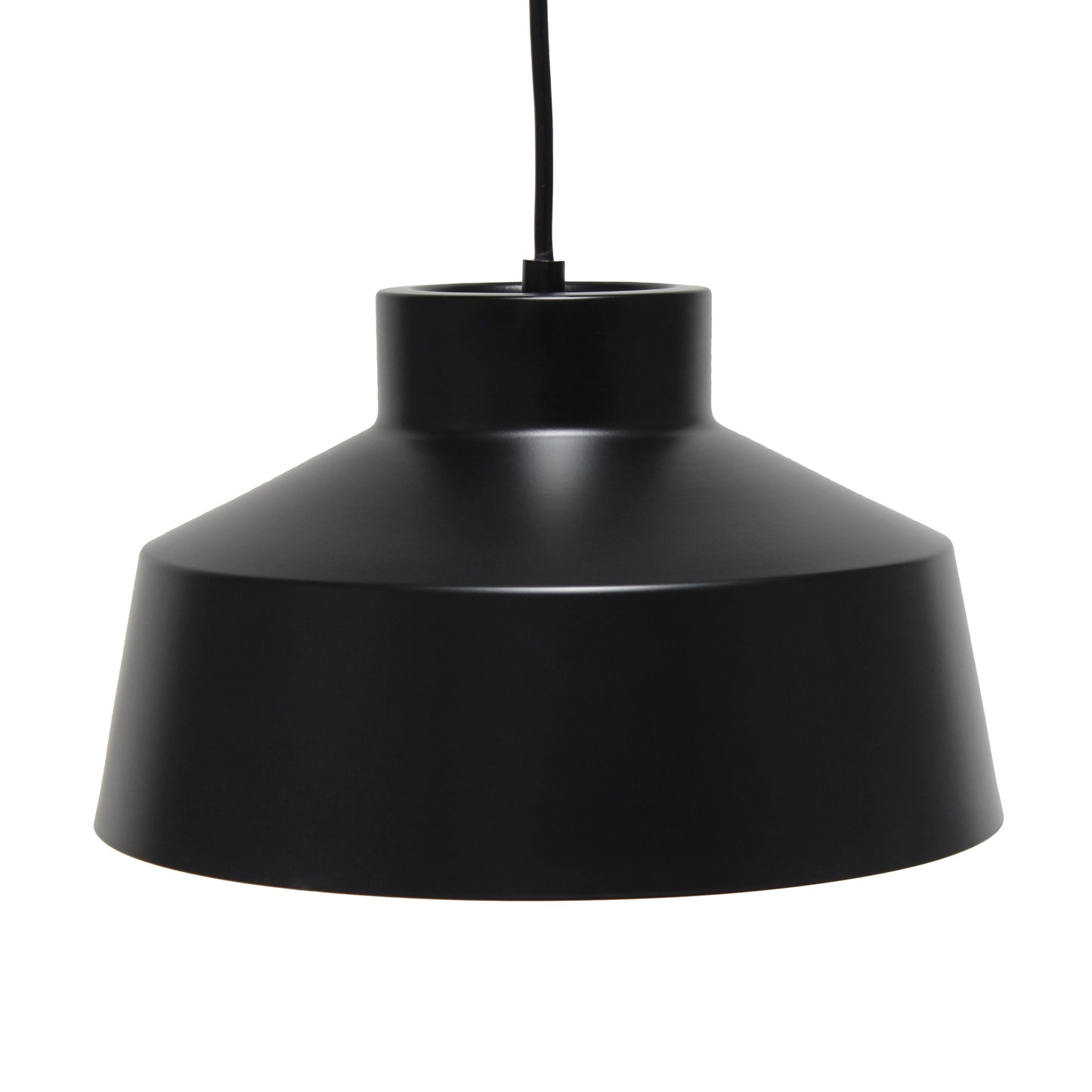 All The Rages Lalia Home Black Industrial Barn Pendant