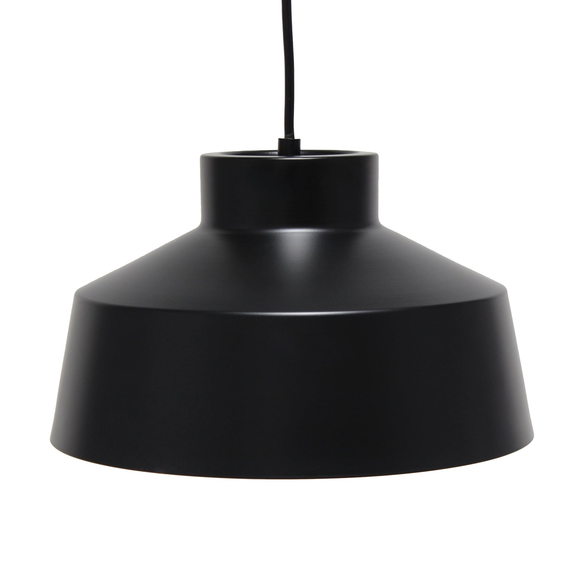 All The Rages Lalia Home Black Industrial Barn Pendant