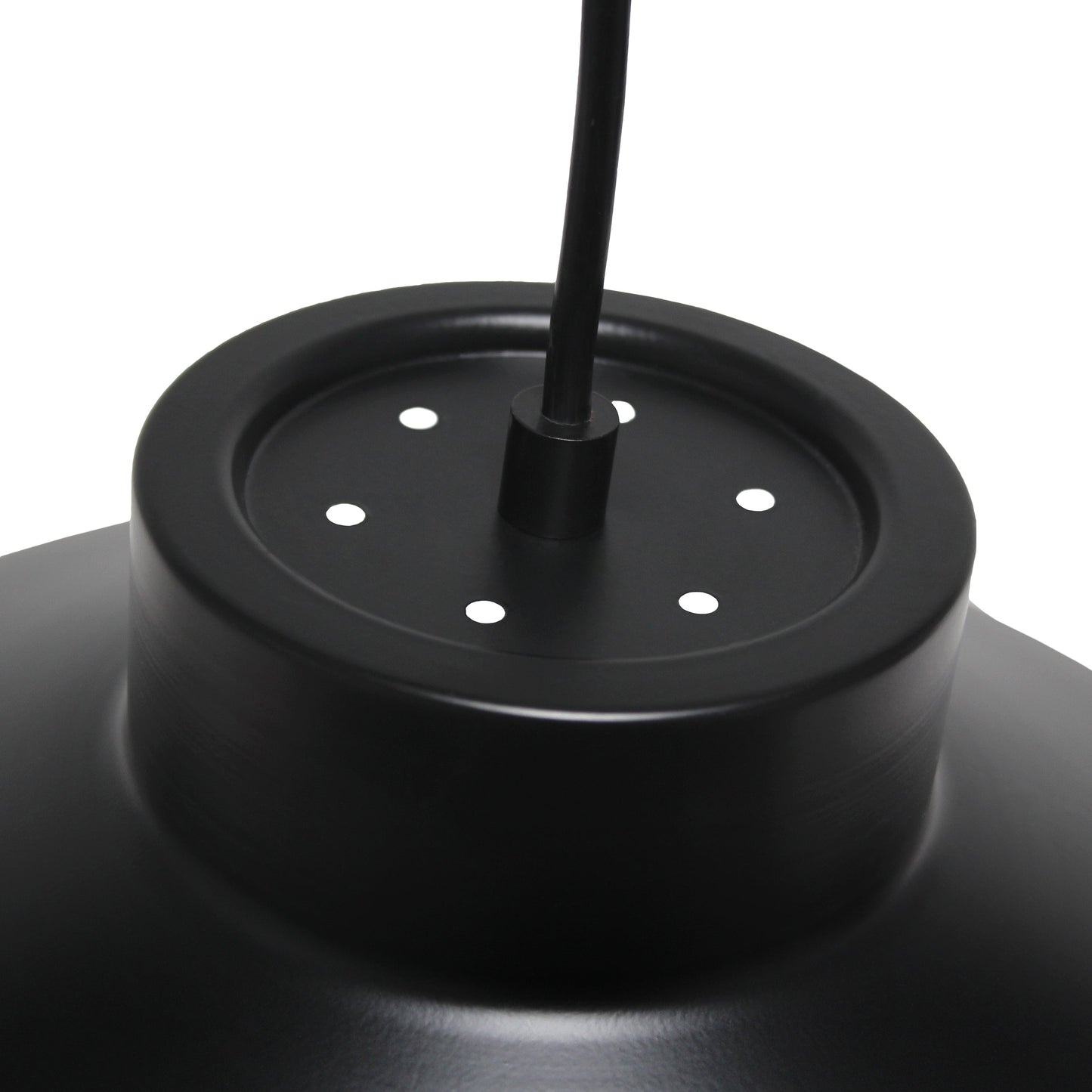 All The Rages Lalia Home Black Industrial Barn Pendant