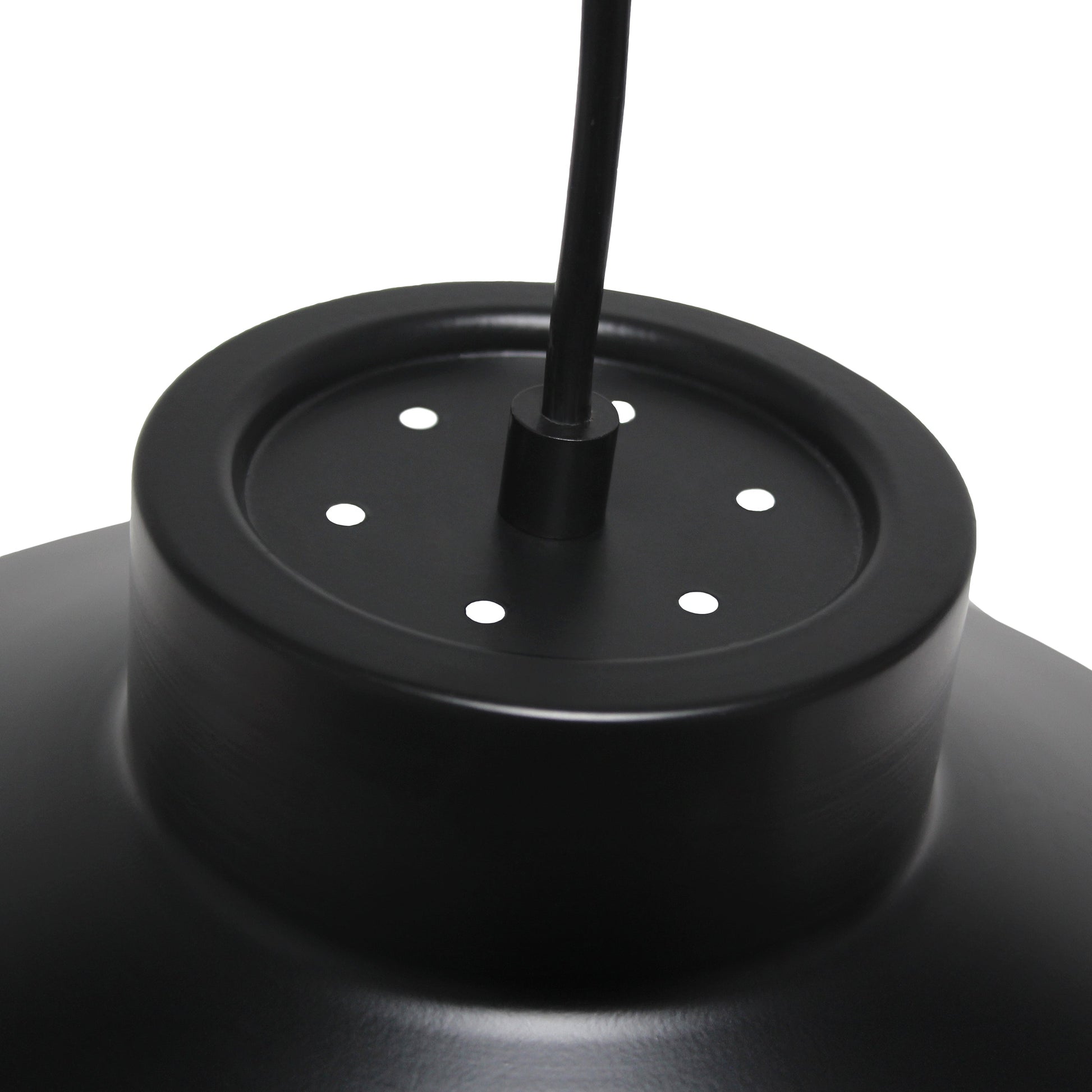 All The Rages Lalia Home Black Industrial Barn Pendant